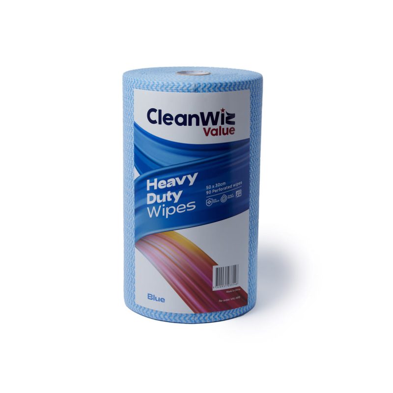 Blue Wipes Heavy Duty 50x30cm, 90/Roll